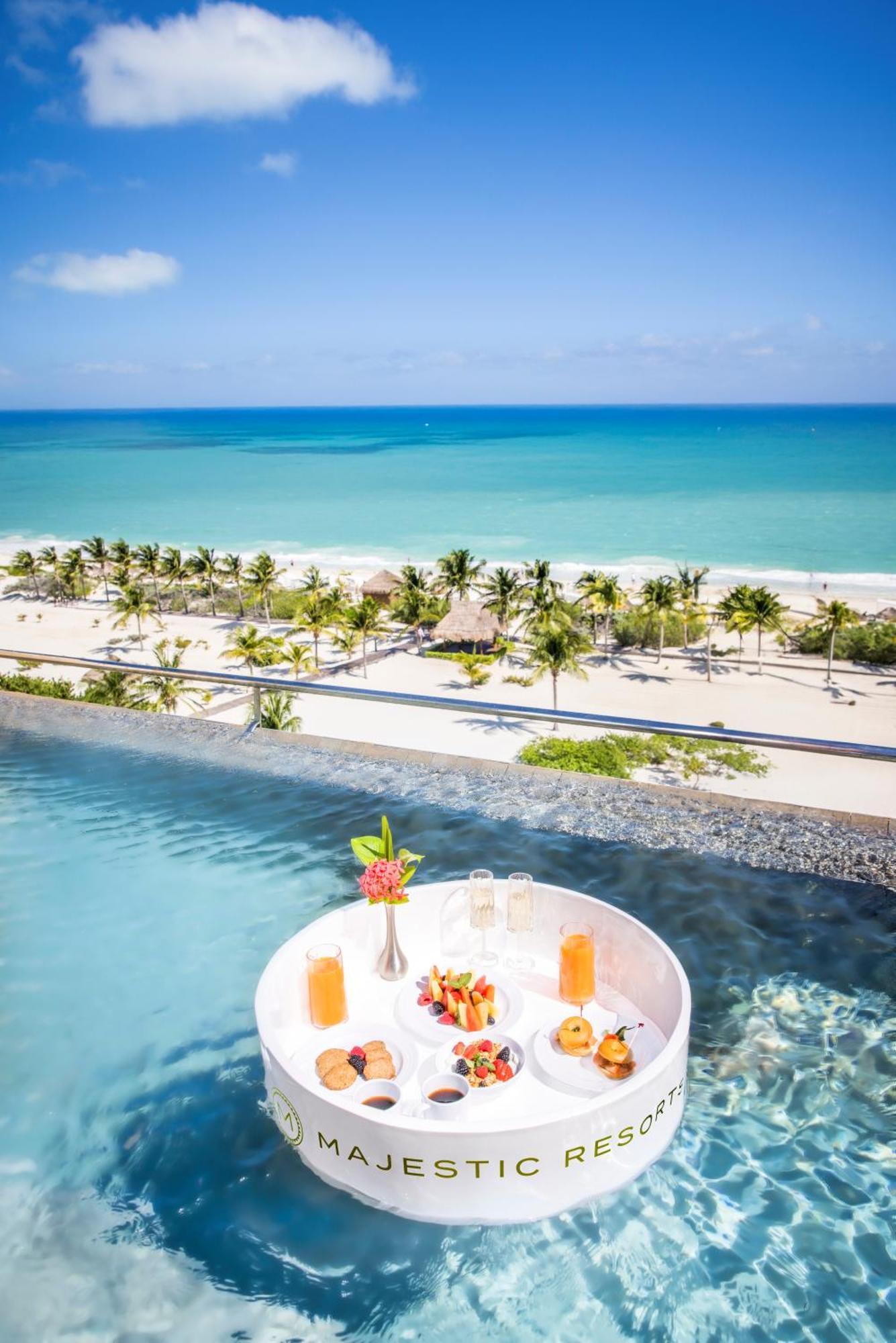 Majestic Elegance Costa Mujeres (Adults Only) Hotel Cancun Exterior photo View from the rooftop pool at the Grand at Moon Palace